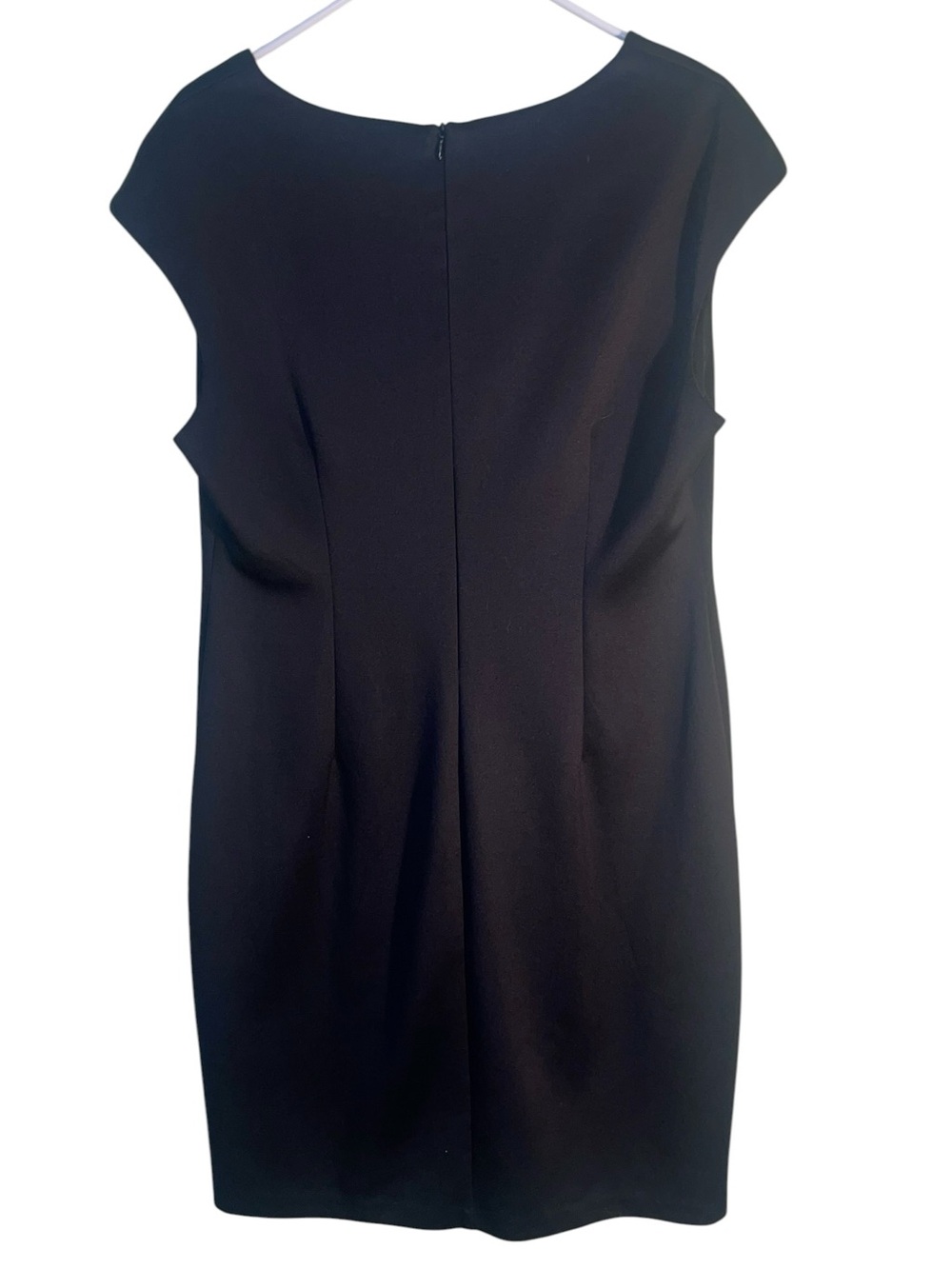 Connected Apparel black dress with nude and black lace middle. Size 16 GUC - Picture 6 of 9